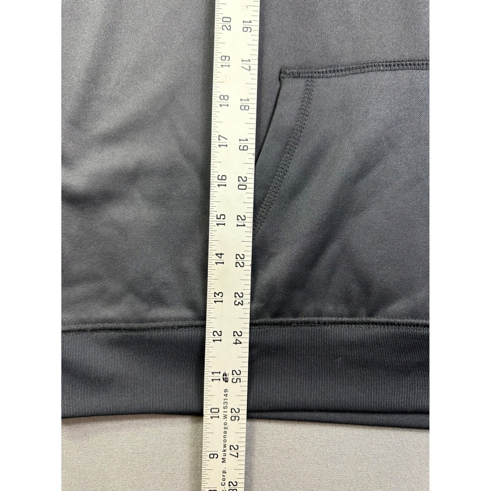 NASA Men's Black Tech Fleece Graphic Hoodie Sweatshirt Blue LandsEnd 62830 Large - Picture 6 of 12